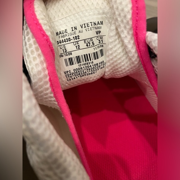 Size 13 RARE 2008 Nike Air Zoom White Pink Dunk Low Dunkesto 344430-102 - Picture 8 of 9